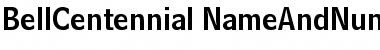 Download Bell Centennial Name & Number Font Title Preview