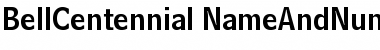 Download Bell Centennial Name & Number Font Title Preview
