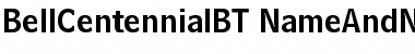 Download Bell Centennial Name & Number Font Title Preview