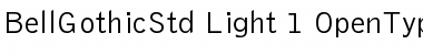 Download Bell Gothic Std Light Font Title Preview