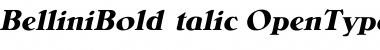 Download BelliniBoldItalic Regular Font Title Preview
