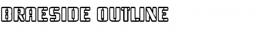 Download Braeside Outline Regular Font Title Preview