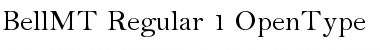 Download Bell MT Regular Font Title Preview