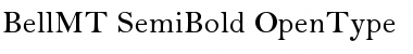 Download Bell MT Semi Bold Font