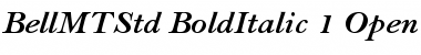 Download Bell MT Std Bold Italic Font Title Preview