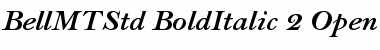 Download Bell MT Std Bold Italic Font Title Preview