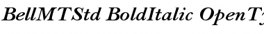 Download Bell MT Std Bold Italic Font Title Preview