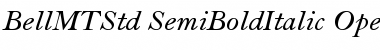 Download Bell MT Std Semibold Italic Font Title Preview