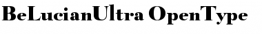 Download BeLucianUltra Regular Font Title Preview