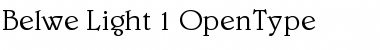 Download Belwe Light Font Title Preview