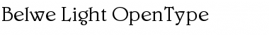 Download Belwe Light Font Title Preview