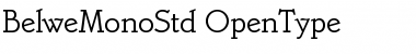 Download Belwe Mono Std Regular Font Title Preview