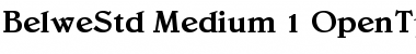 Download Belwe Std Medium Font Title Preview