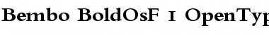 Download Bembo Bold OsF Font Title Preview