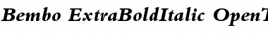 Download Bembo Extra Bold Italic Font Title Preview