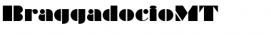 Download BraggadocioMT Regular Font Title Preview