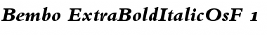 Download Bembo Extra Bold Italic OsF Font
