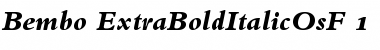 Download Bembo Extra Bold Italic OsF Font Title Preview