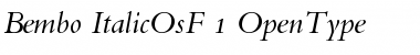 Download Bembo Italic OsF Font Title Preview