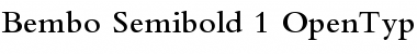 Download Bembo Semibold Font