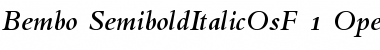 Download Bembo Semibold Italic OsF Font