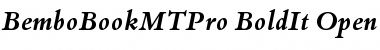 Download Bembo Book MT Pro Bold Italic Font Title Preview