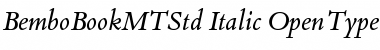 Download Bembo Book MT Std Italic Font Title Preview