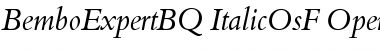 Download BemboExpertBQ-ItalicOsF Regular Font Title Preview