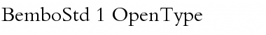 Download Bembo Std Regular Font Title Preview