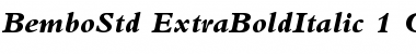 Download Bembo Std Extra Bold Italic Font Title Preview