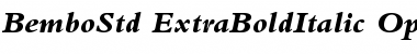 Download Bembo Std Extra Bold Italic Font Title Preview
