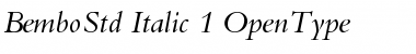 Download Bembo Std Italic Font Title Preview