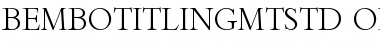 Download Bembo Titling MT Std Regular Font Title Preview