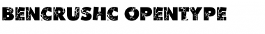 Download BenCrushC Regular Font Title Preview
