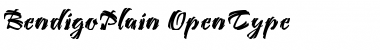 Download Bendigo Plain Font Title Preview