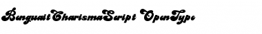 Download BenguaitCharismaScript Regular Font Title Preview