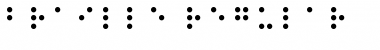 Download Braille Regular Font Title Preview