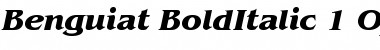 Download ITC Benguiat Bold Italic Font Title Preview