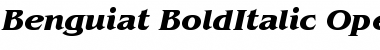 Download ITC Benguiat Bold Italic Font Title Preview