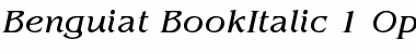 Download ITC Benguiat Book Italic Font Title Preview