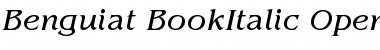 Download ITC Benguiat Book Italic Font Title Preview