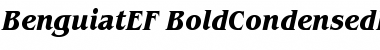 Download BenguiatEF-BoldCondensedIta Regular Font Title Preview