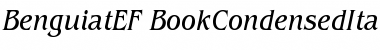 Download BenguiatEF-BookCondensedIta Regular Font Title Preview