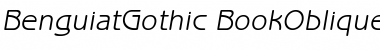 Download ITC Benguiat Gothic Book Oblique Font Title Preview