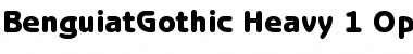 Download ITC Benguiat Gothic Heavy Font Title Preview