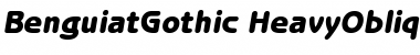 Download ITC Benguiat Gothic Heavy Oblique Font Title Preview
