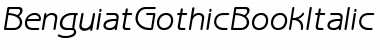 Download Benguiat GothicBookItalic Font Title Preview