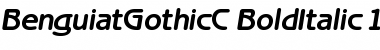 Download BenguiatGothicC Bold Italic Font Title Preview