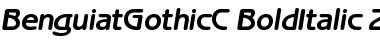 Download BenguiatGothicC Bold Italic Font Title Preview