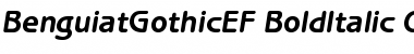 Download BenguiatGothicEF-BoldItalic Regular Font Title Preview